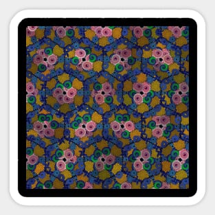 Bright Cute Attractive Floral symmetry Pattern Sticker